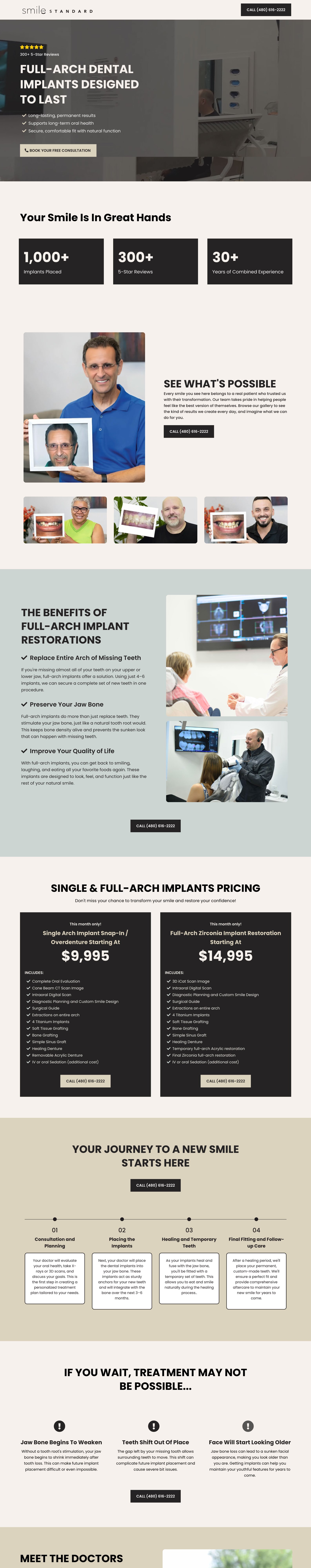 Smile Standard — Full Arch Implants LP